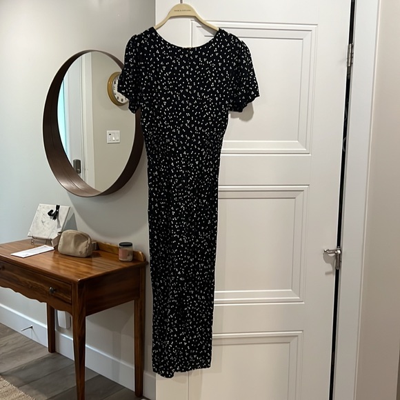 Mink pink, size small, black and white polka dot romper - Picture 3 of 3